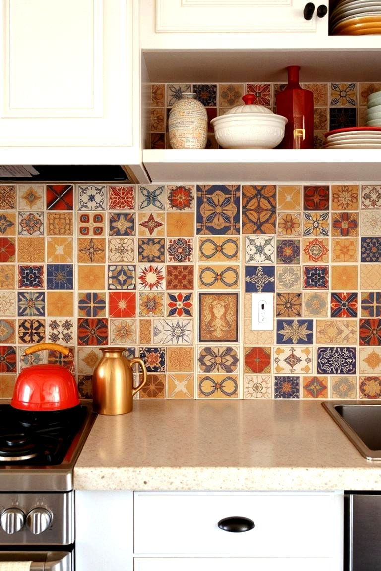 Ceramic Tile Backsplashes - 27 1980s Kitchen Ideas