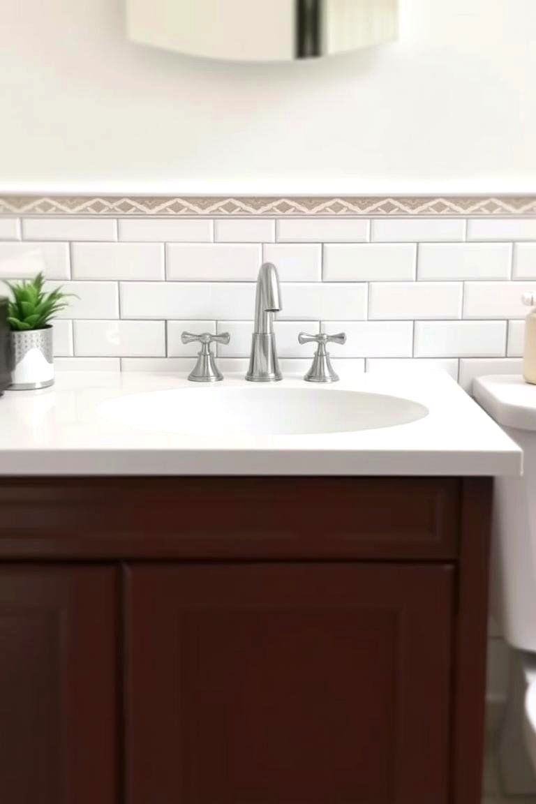 Ceramic Tile Countertops - 24 Bathroom Countertop Ideas