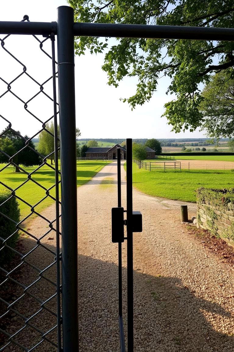 Chain Link Gate for a Durable and Low Cost Option - 24 Fence Gate Ideas