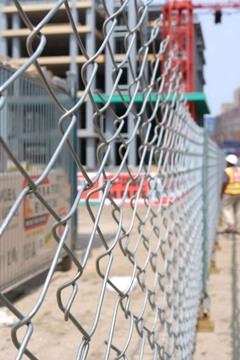 Chain Link Temporary Fence - 24 Temporary Fence Ideas