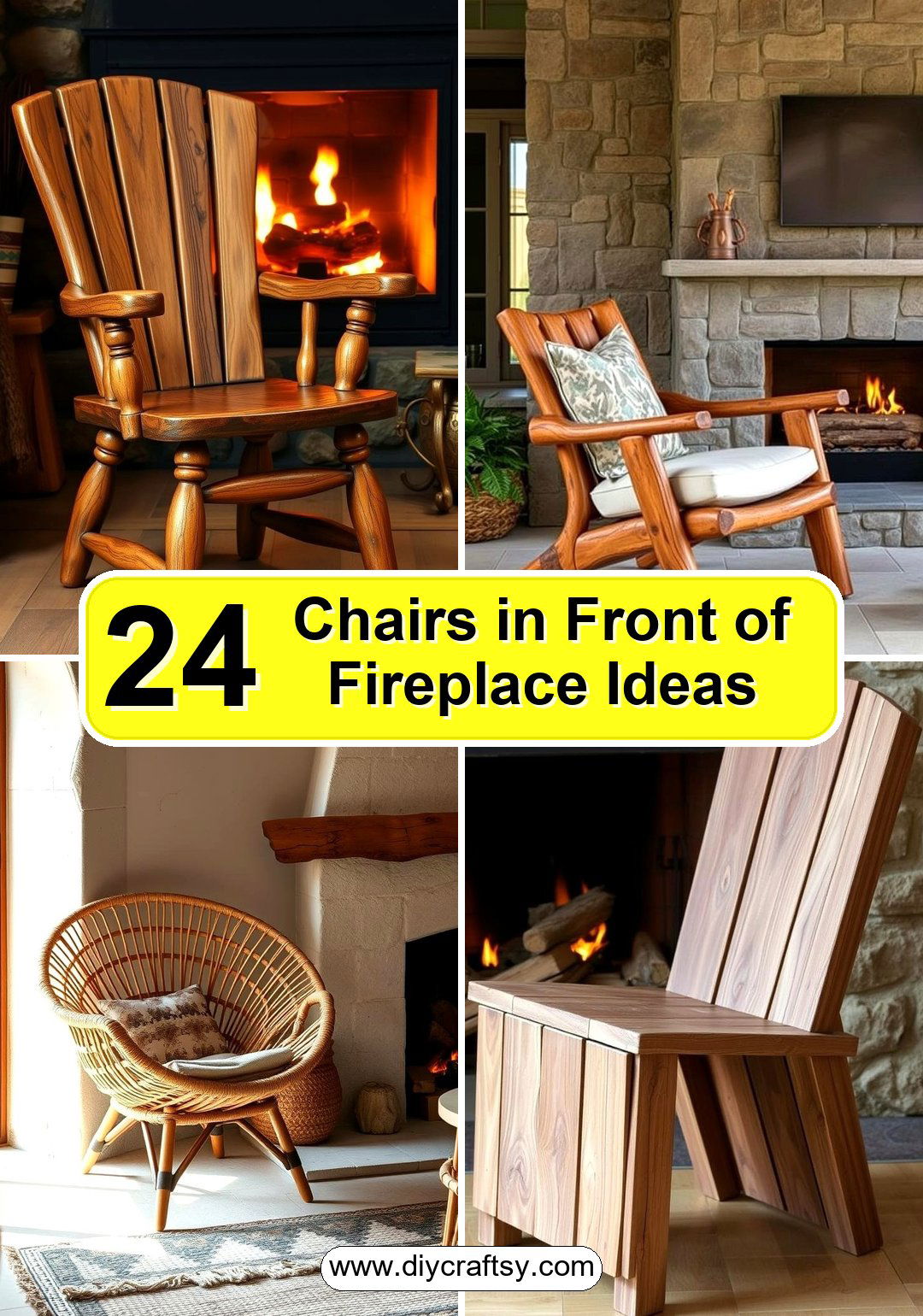 Chairs in Front of Fireplace Ideas