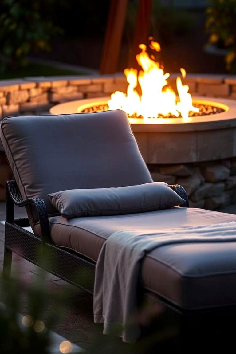 Chaise Lounge Chairs for Comfort - 24 Fire Pit Chair Ideas