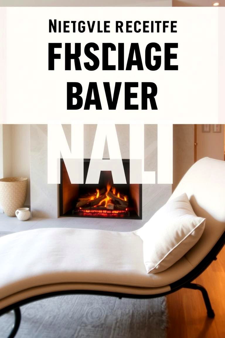 Chaise Lounge for Relaxation - 24 Fireplace Seating Ideas