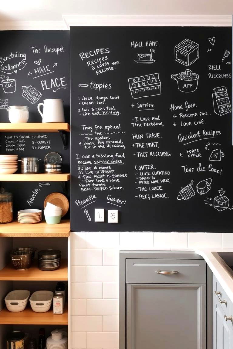 Chalkboard Wall Fun - 24 Wall Painting Ideas of Any Room