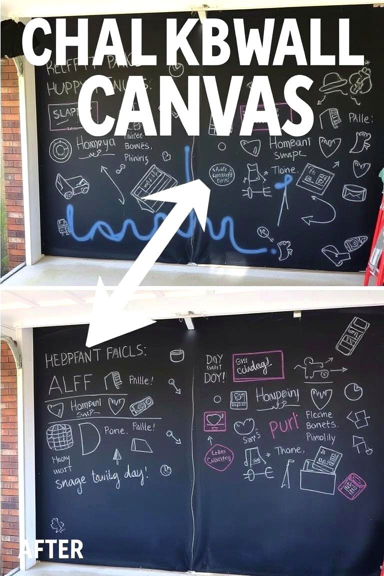 Chalkboard Wall Magic - 24 Garage Wall Ideas