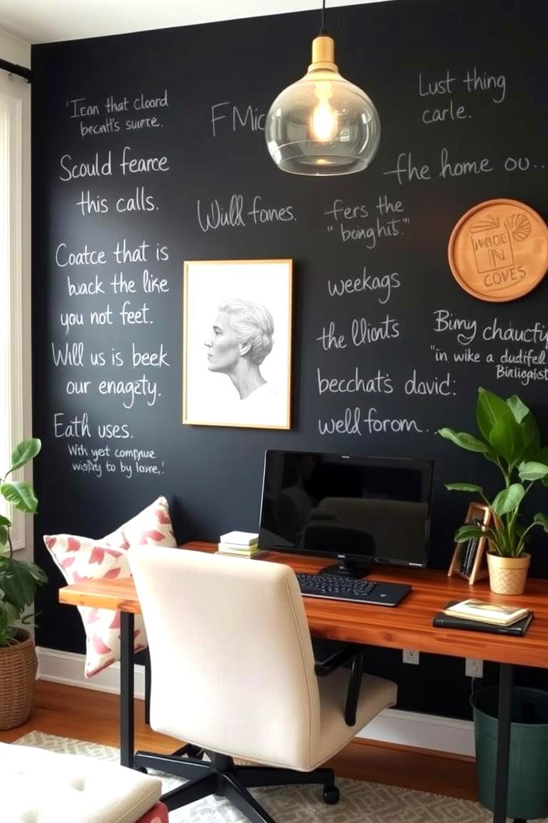 Chalkboard Wall for Fun and Function - 24 Feature Wall Ideas