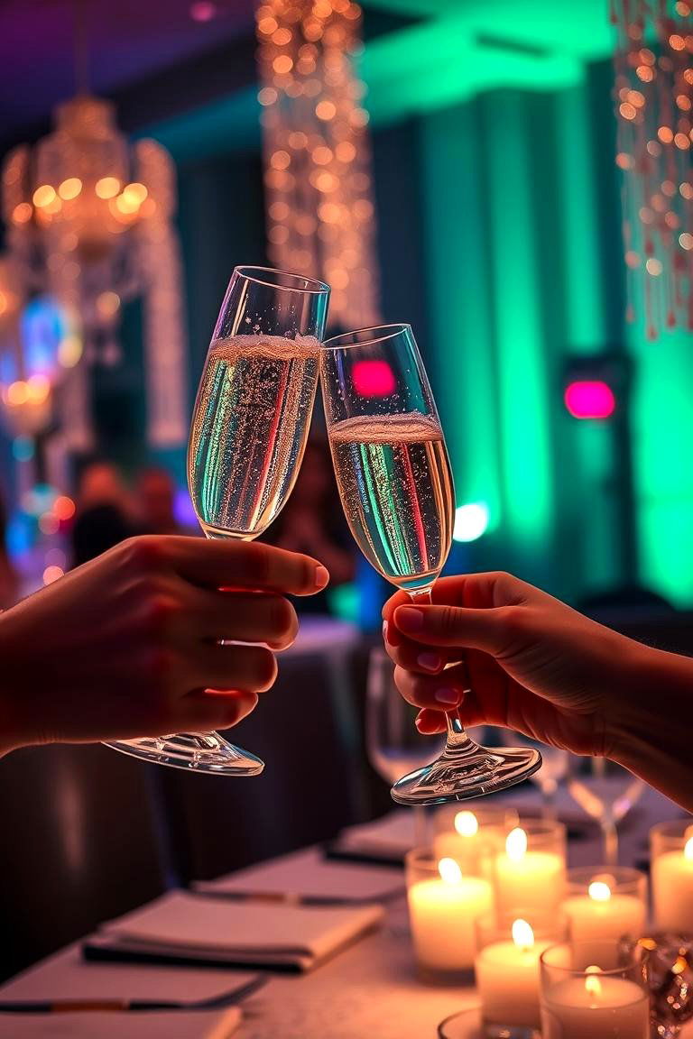 Champagne Toast Celebration - 24 Great Gatsby Wedding Ideas