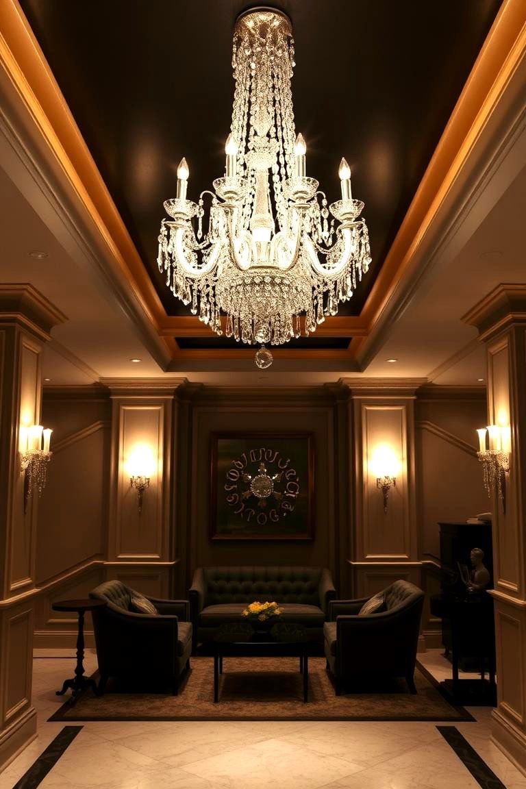 Chandeliers for a Touch of Elegance - 24 Basement Lighting Ideas