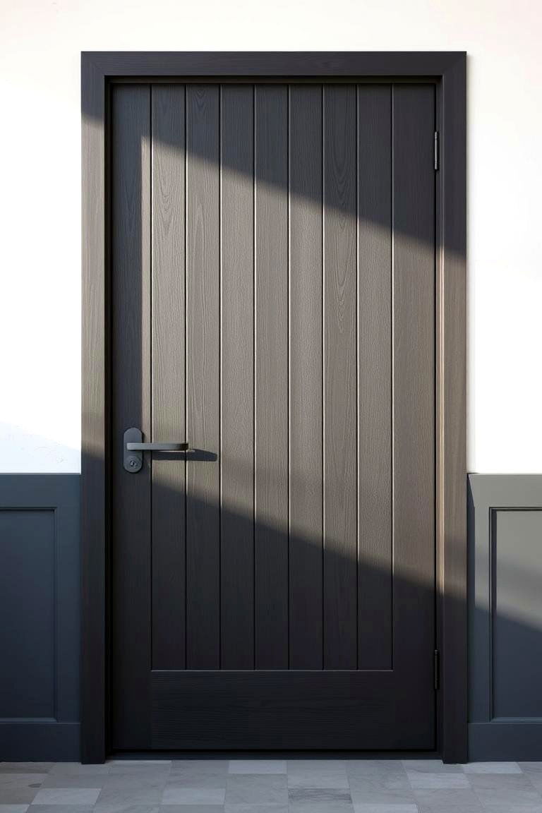 Charcoal Contemporary Edge - 24 Cedar Front Door Colors Ideas