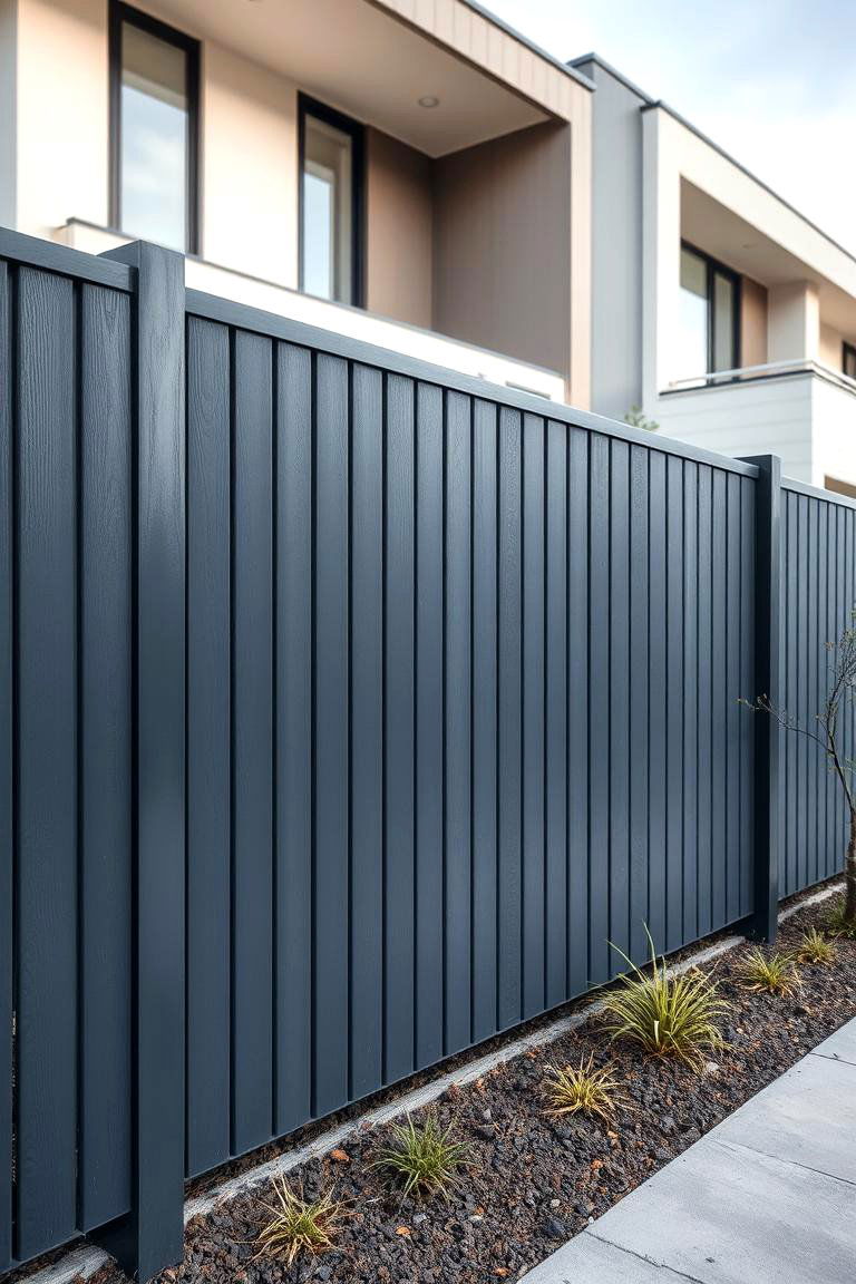Charcoal Grey for a Strong Sleek Appeal - 24 Fence Paint Colours
