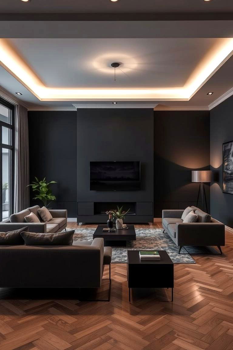 Charcoal and Ash Wood - 24 Floor and Wall Color Ideas
