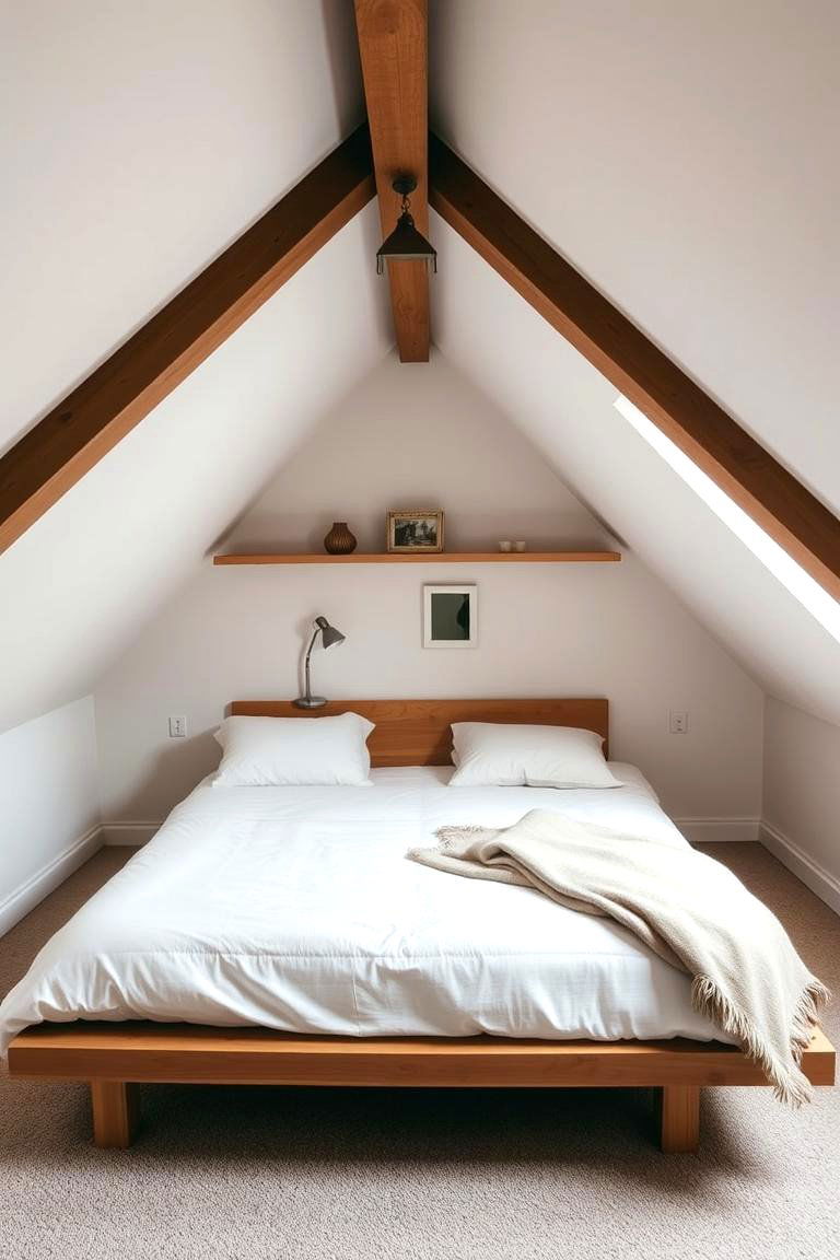 Charming Attic Guest Bedroom - 24 Low Ceiling Small Attic Room Ideas
