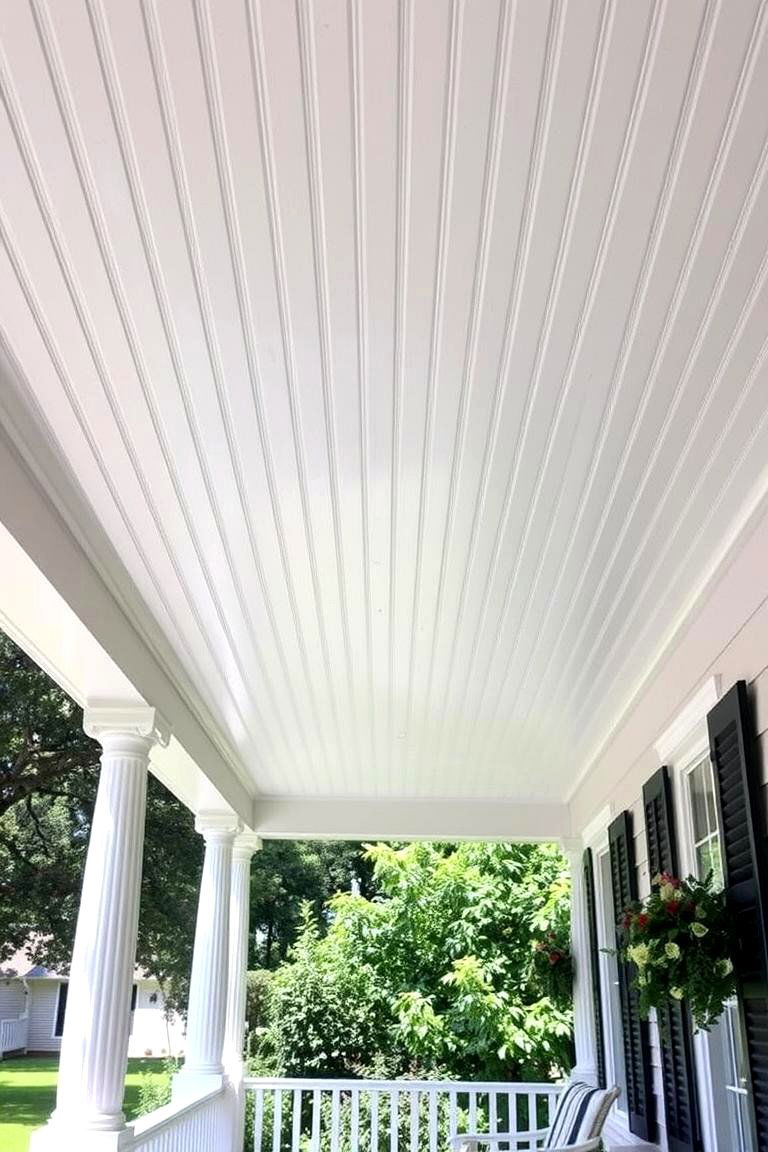 Charming Beadboard Ceiling - 24 patio ceiling ideas