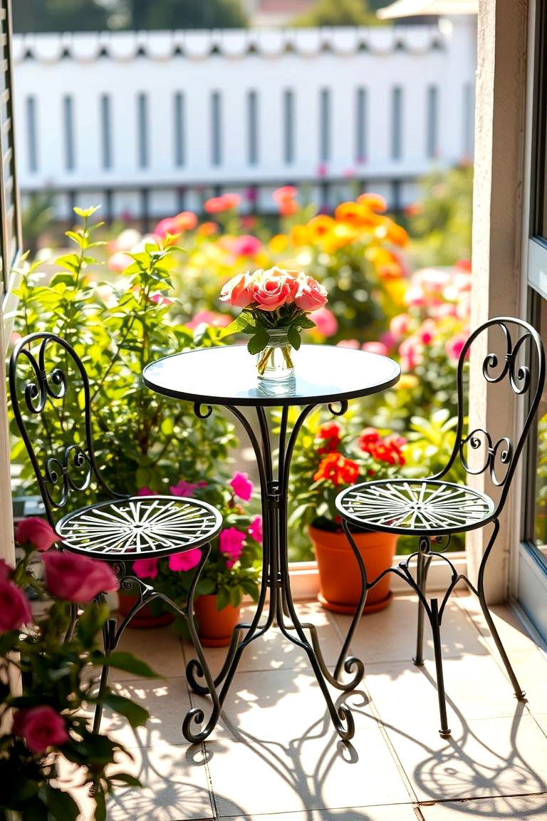 Charming Bistro Set - 24 Garden Seating Ideas