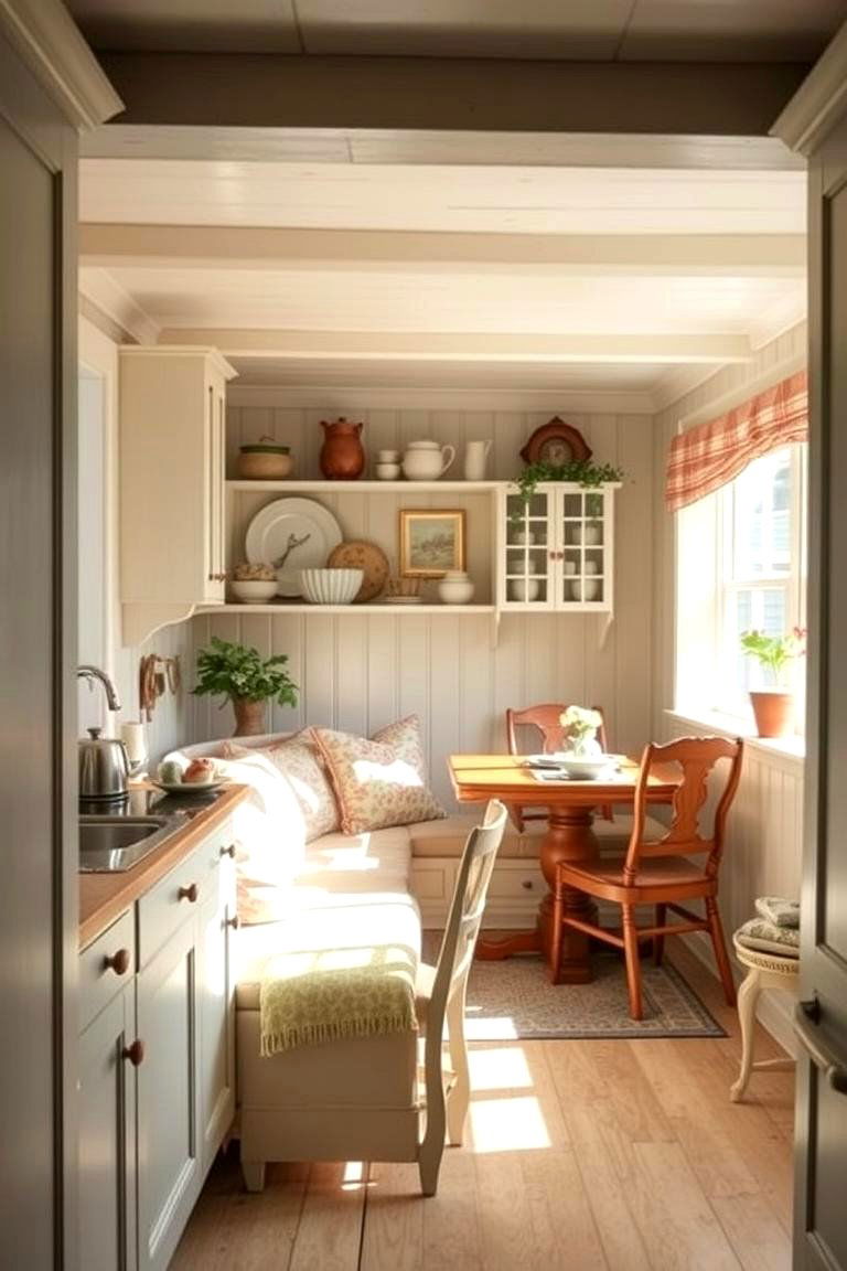 Charming Breakfast Nook - 24 Cottage Kitchen Ideas