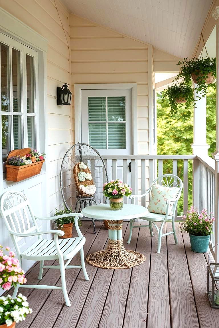 Charming Cottage Deck - 24 Deck Decorating Ideas