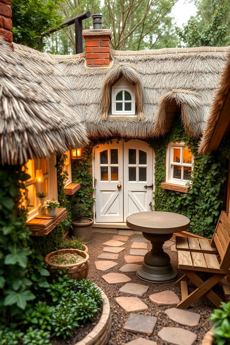 Charming Cottage Style Fairy Garden - 24 Large Fairy Garden Ideas