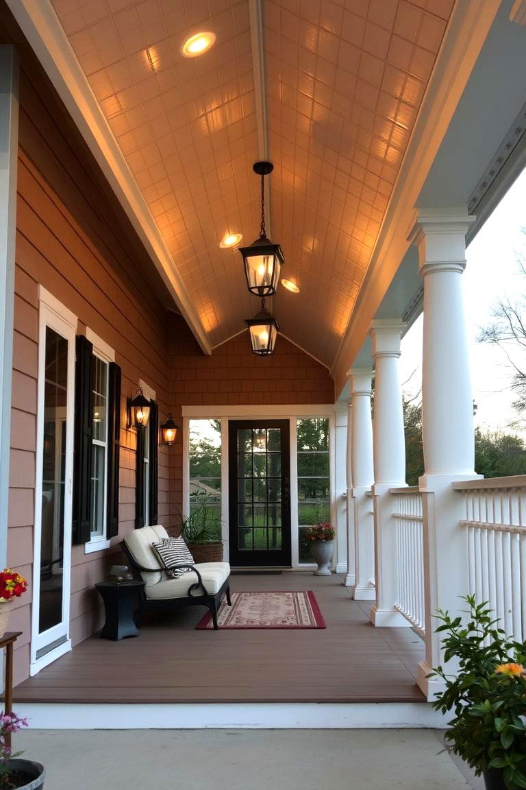Charming Covered Porch Retreat - 24 Mobile Home Porch Ideas