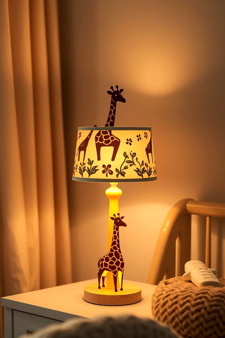 Charming Giraffe Inspired Lamp - 24 Giraffe Nursery Ideas