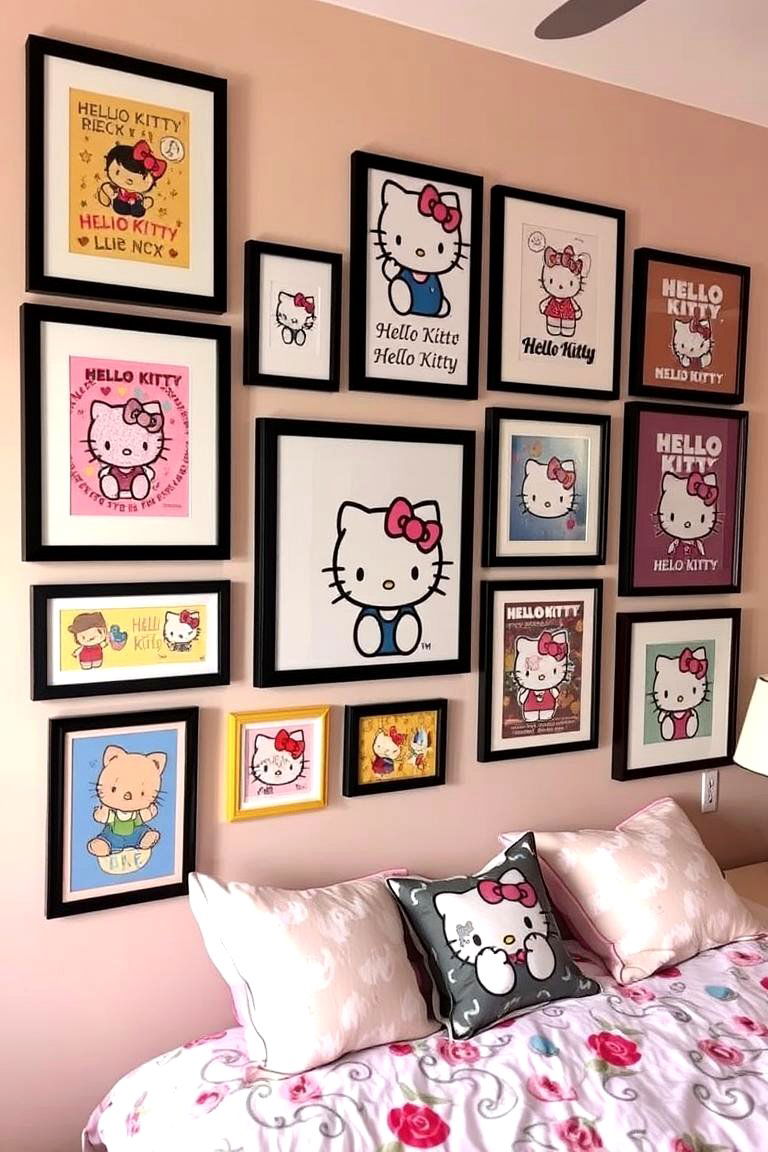 Charming Hello Kitty Wall Art - 24 Hello Kitty Bedroom Ideas