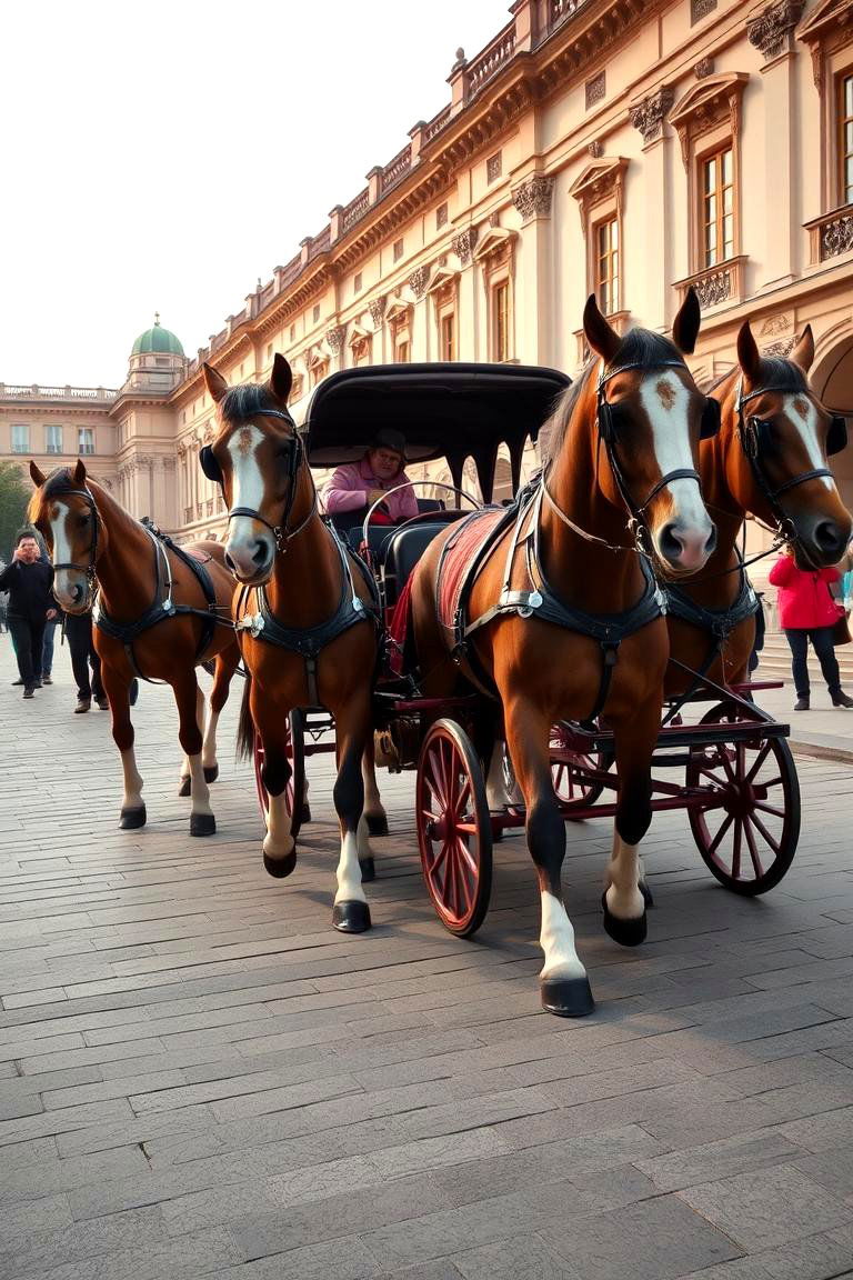 Charming Horse Drawn Carriage Arrival - 24 Bridgerton Wedding Ideas