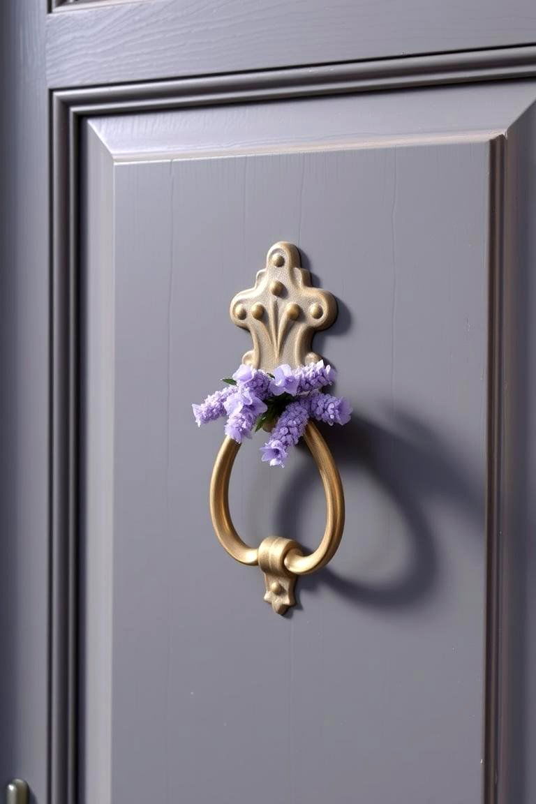 Charming Lavender Door Knocker - 24 Lavender Front Door Ideas