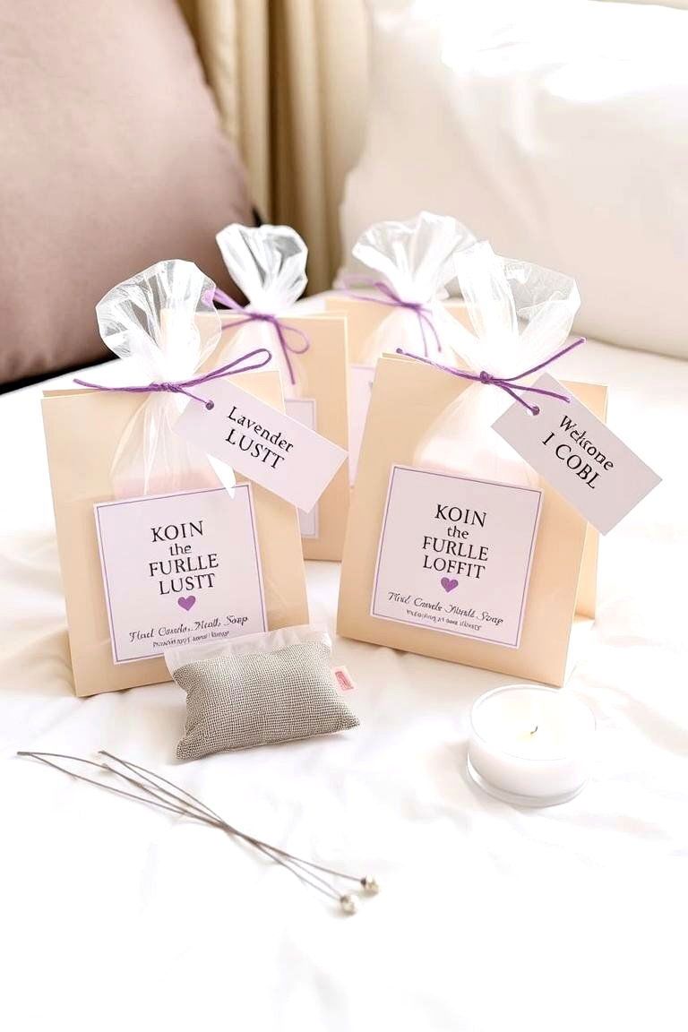 Charming Lavender Welcome Bags - 24 Lavender Wedding Ideas