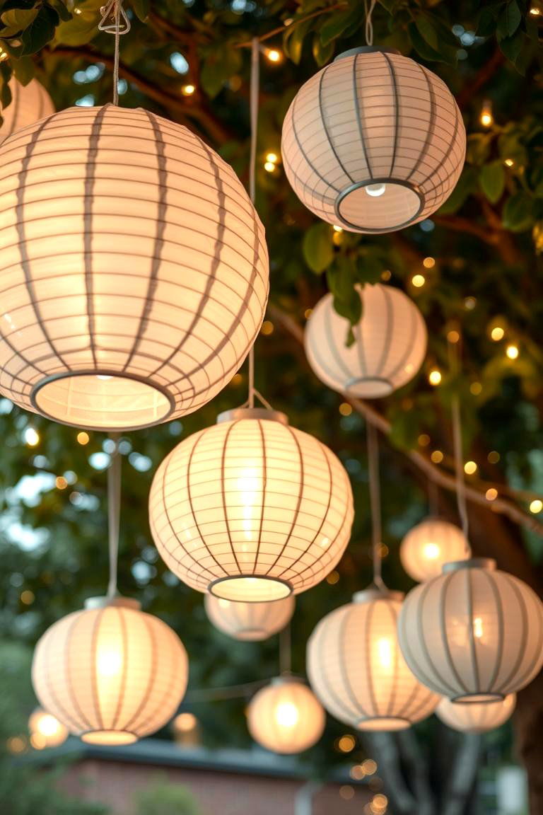 Charming Paper Lanterns - 24 Party Decoration Ideas