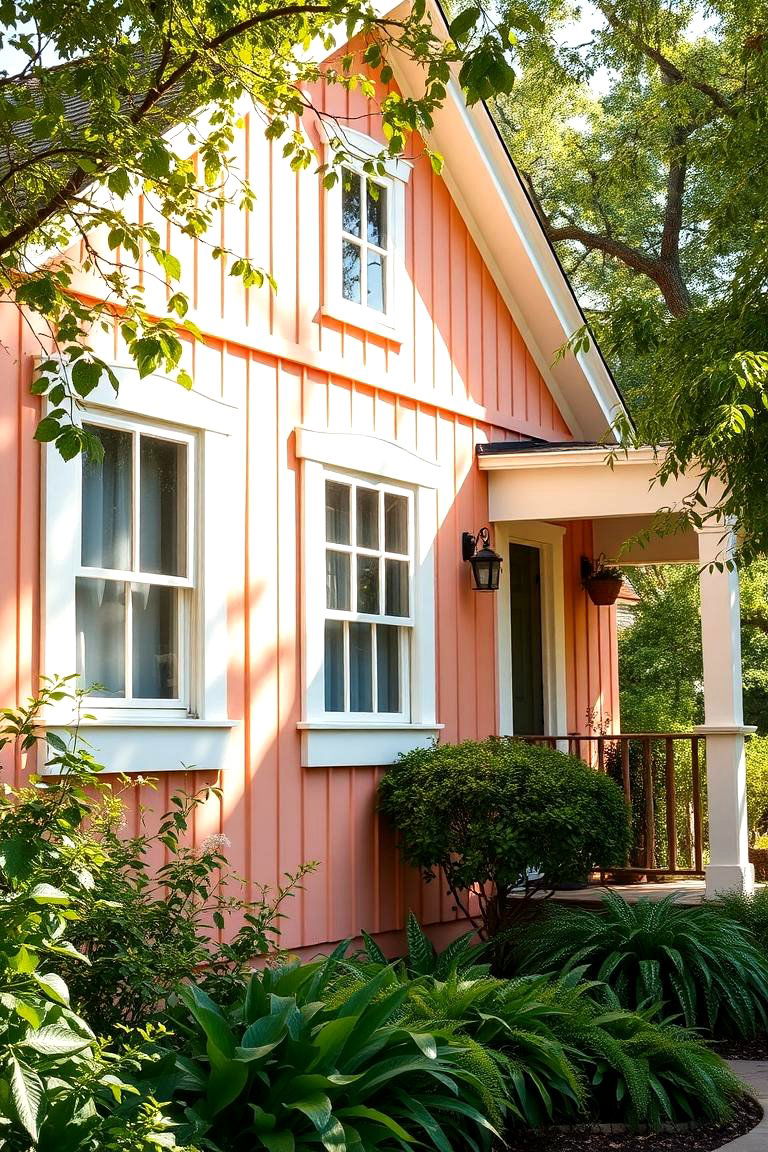 Charming Peach Board and Batten Siding - 24 Board and Batten Siding Colors