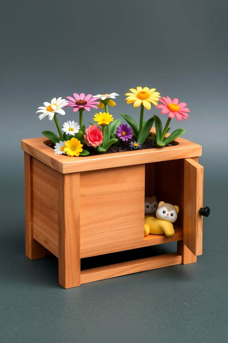 Charming Planter Boxes with Hidden Storage - 24 Outdoor Toy Storage Ideas