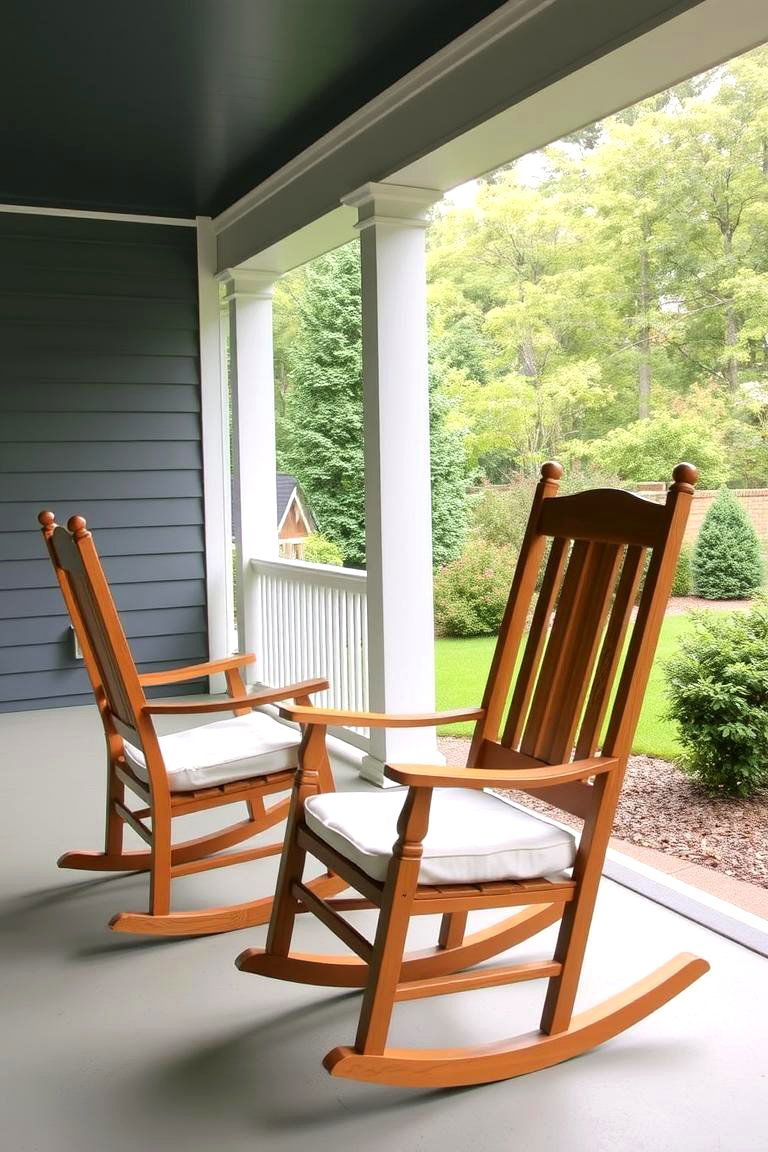 Charming Rocking Chairs - 24 Patio Furniture Ideas