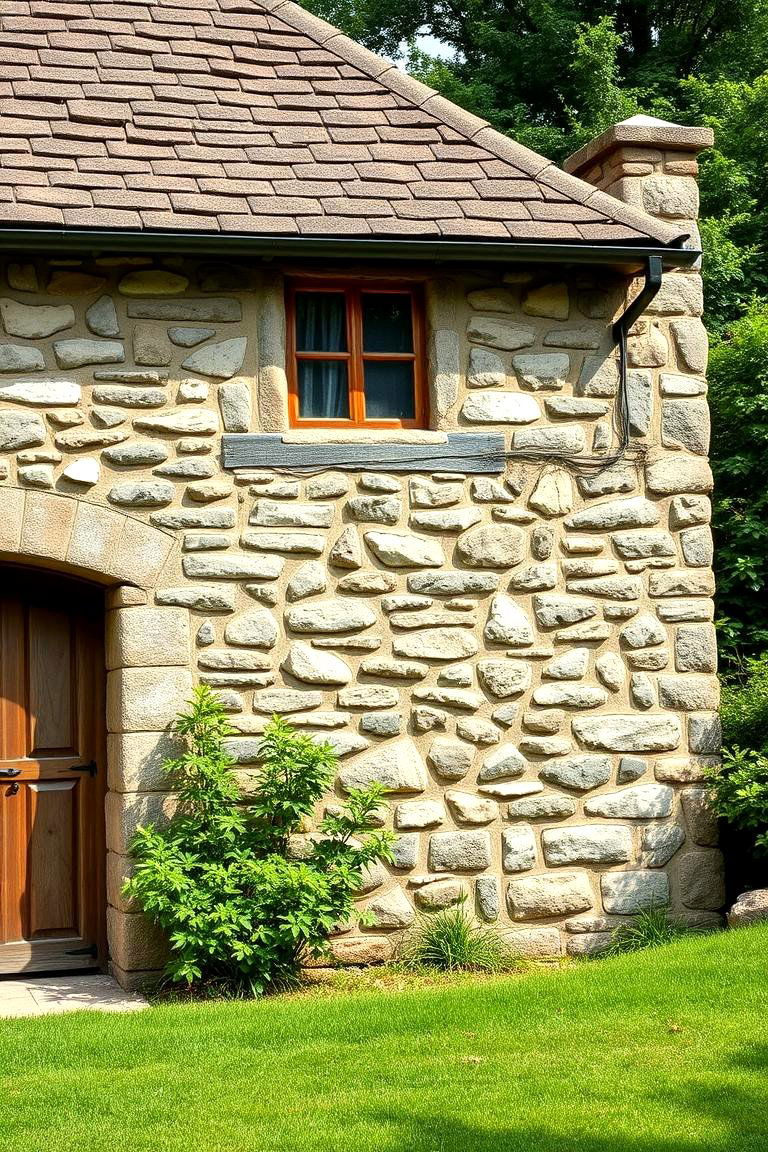 Charming Stone Cottage Facade - 24 Cottagecore House Exterior Ideas