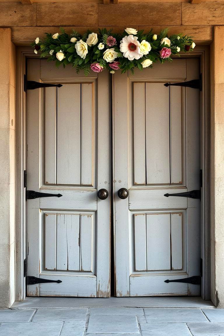 Charming Vintage Doors - 24 Wedding Backdrop Ideas