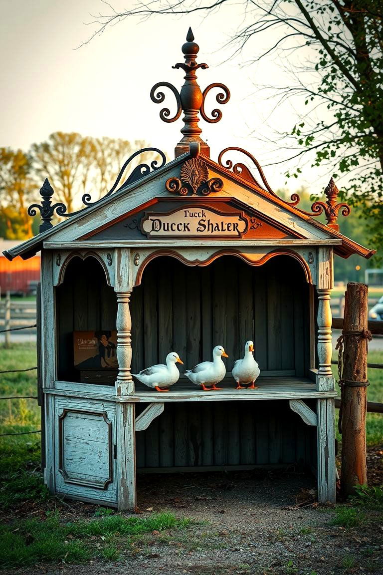 Charming Vintage Duck Shelter - 24 Duck House Ideas