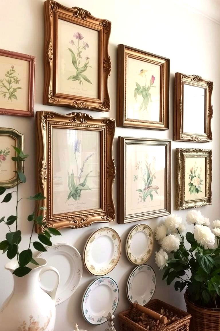 Charming Wall Decor - 24 Shabby Chic Bedroom Ideas