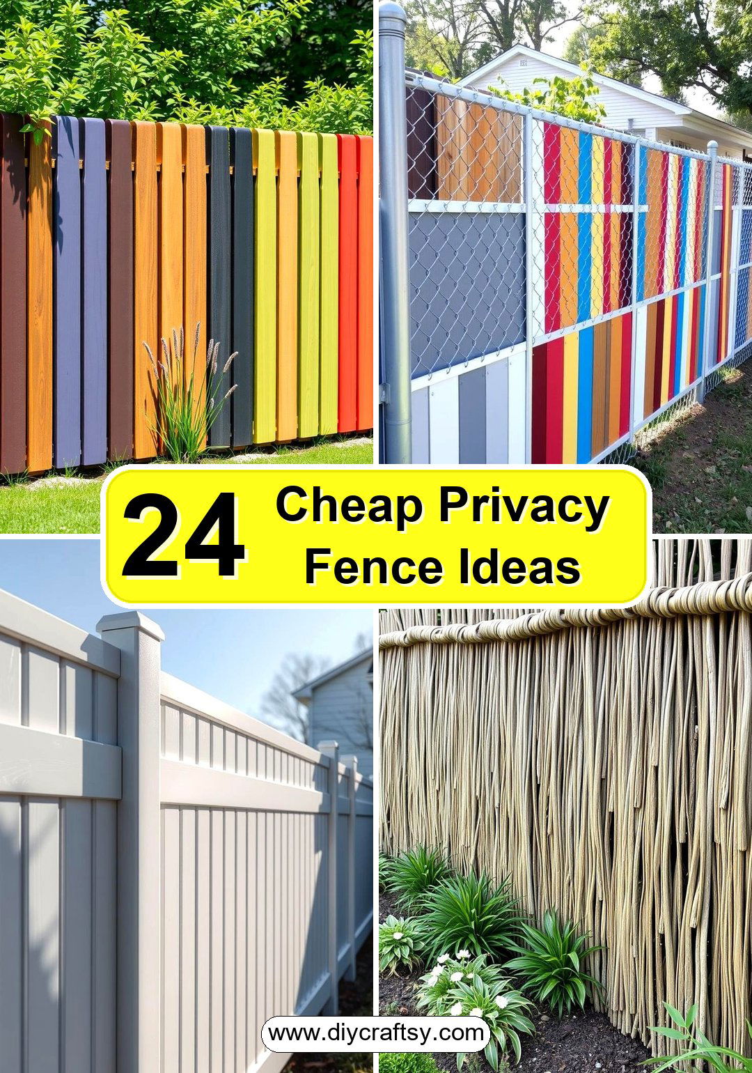 Cheap Privacy Fence Ideas