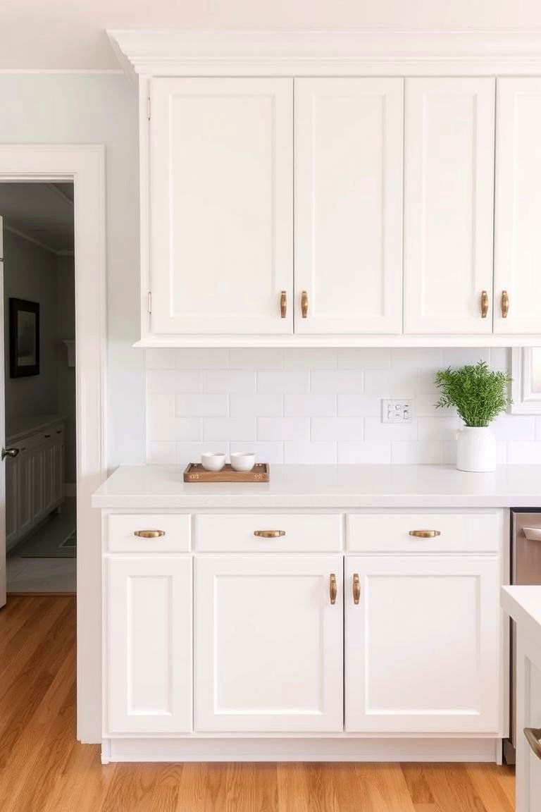 Checkered Flooring - 24 White Farmhouse Kitchen Ideas