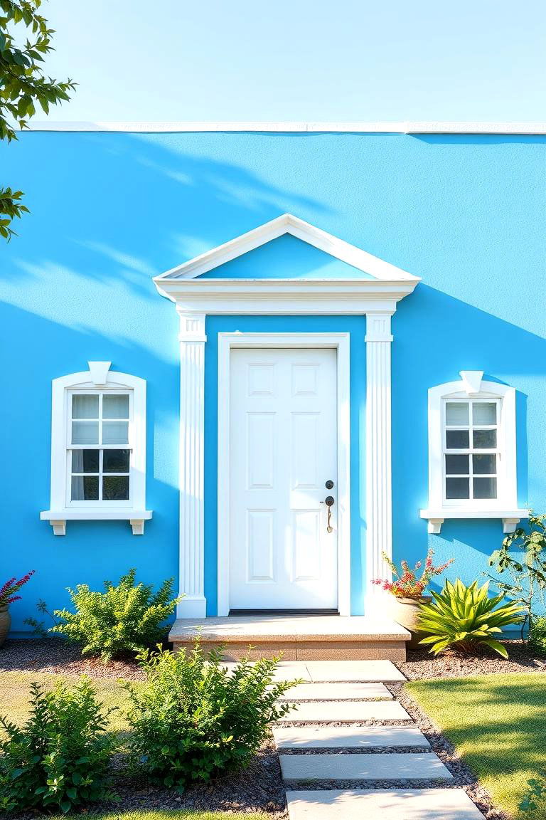 Cheerful Cornflower Blue - 24 Blue Exterior House Colors