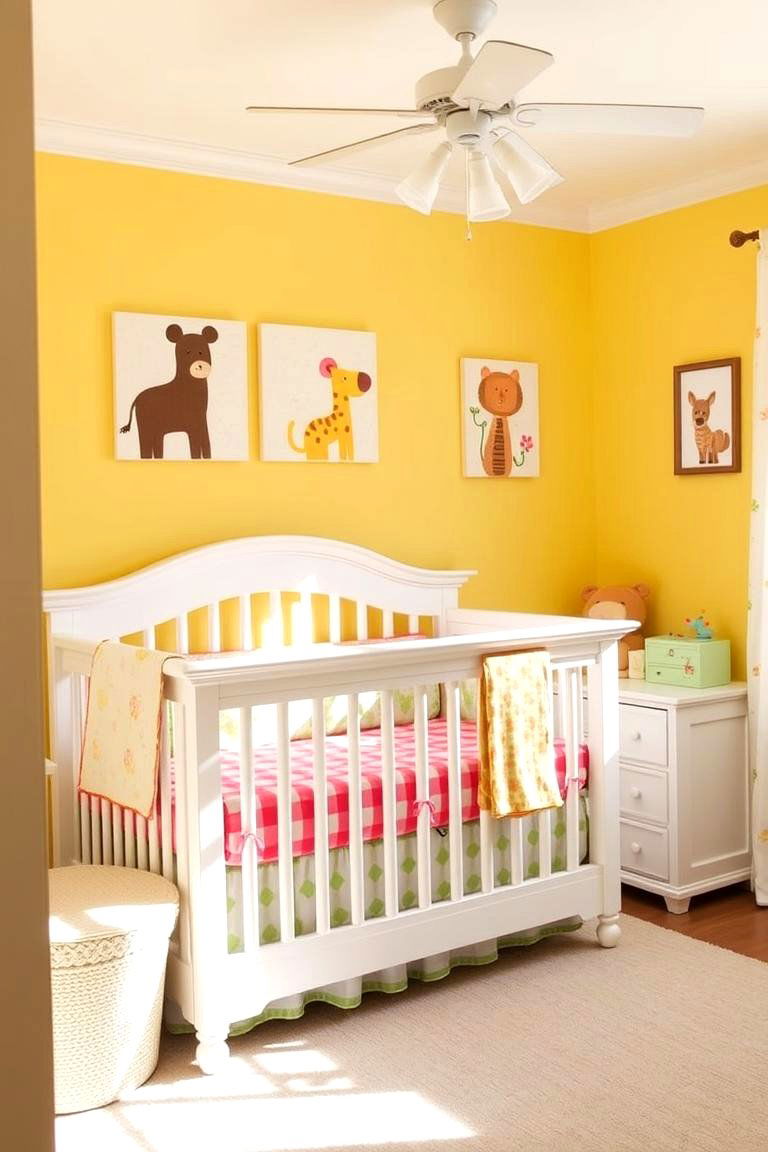 Cheerful Delight in Sunny Yellow - 24 Nursery Color Ideas
