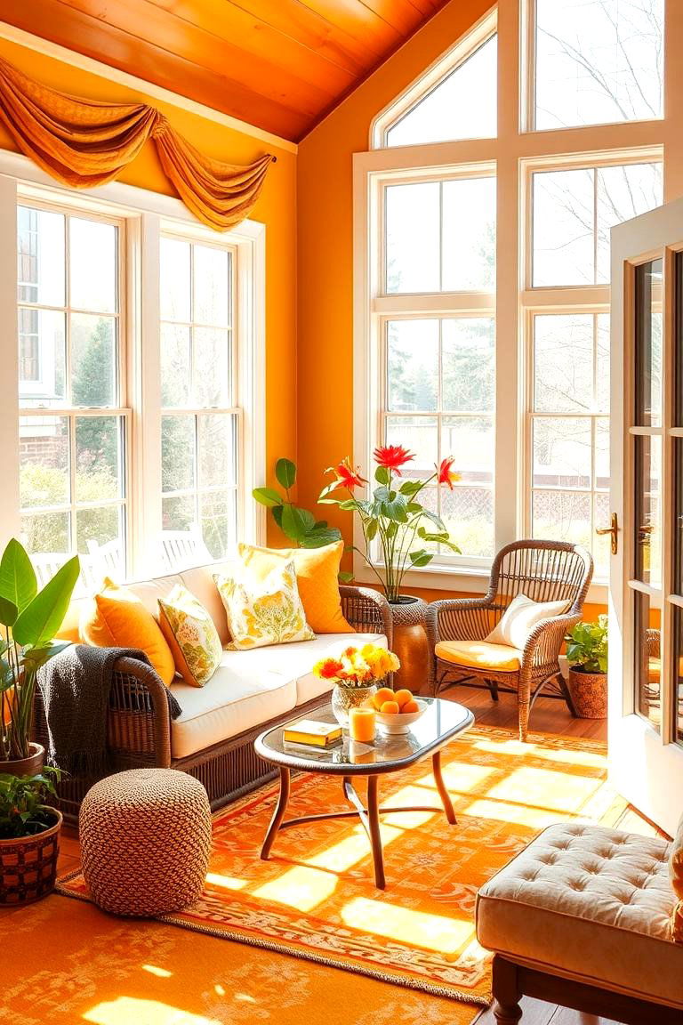 Cheerful Sunroom Vibes - 24 Warm Color Palettes for Every Room in the House