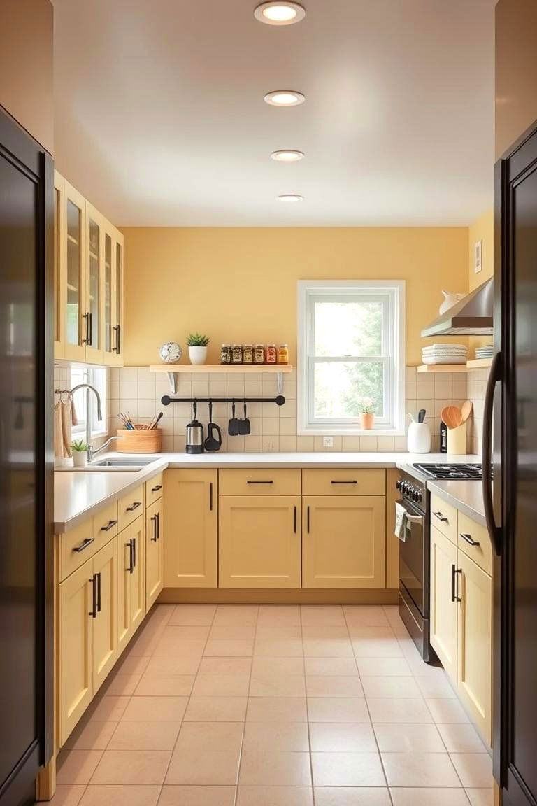 Cheerful Utility Zone - 24 Pale Yellow Kitchen Ideas