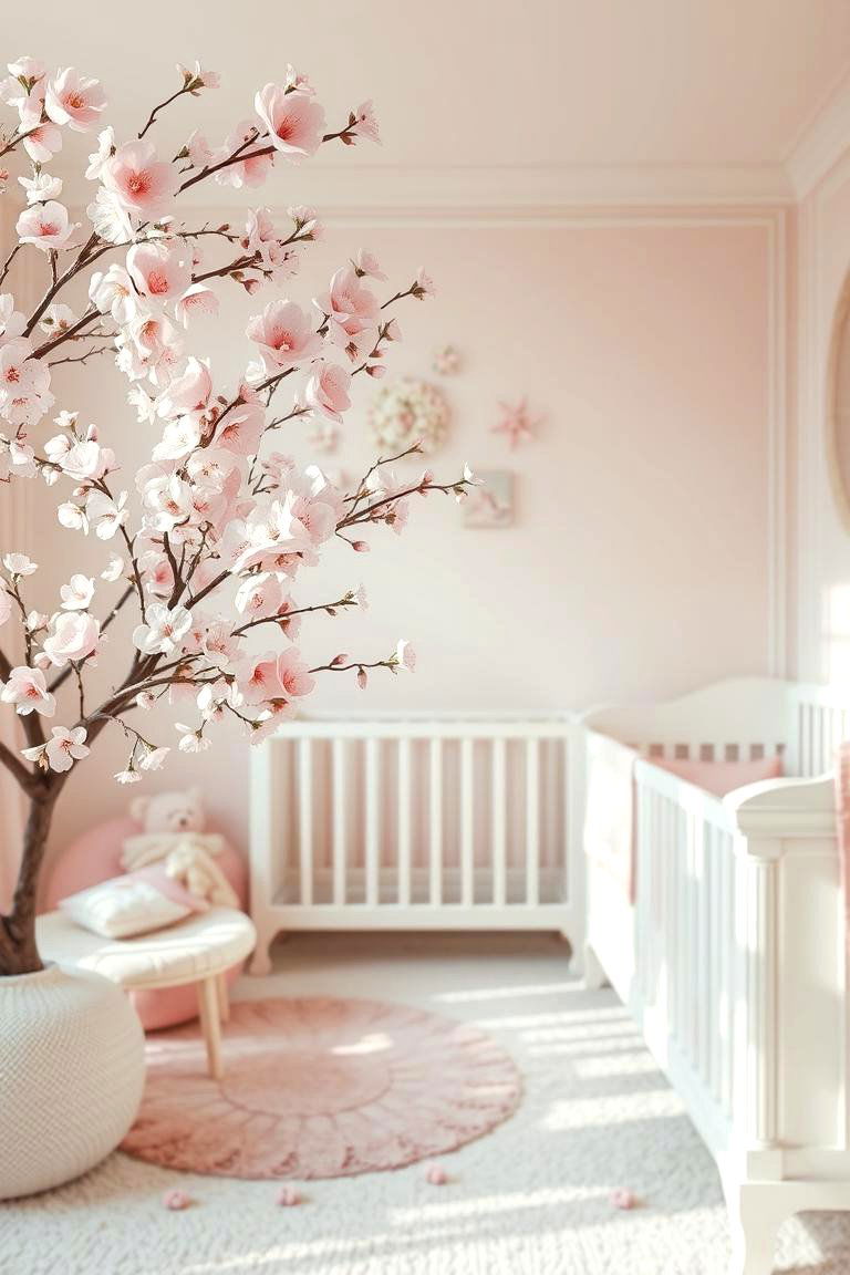 Cherry Blossom Nursery - 24 Nature Themed Nursery Ideas