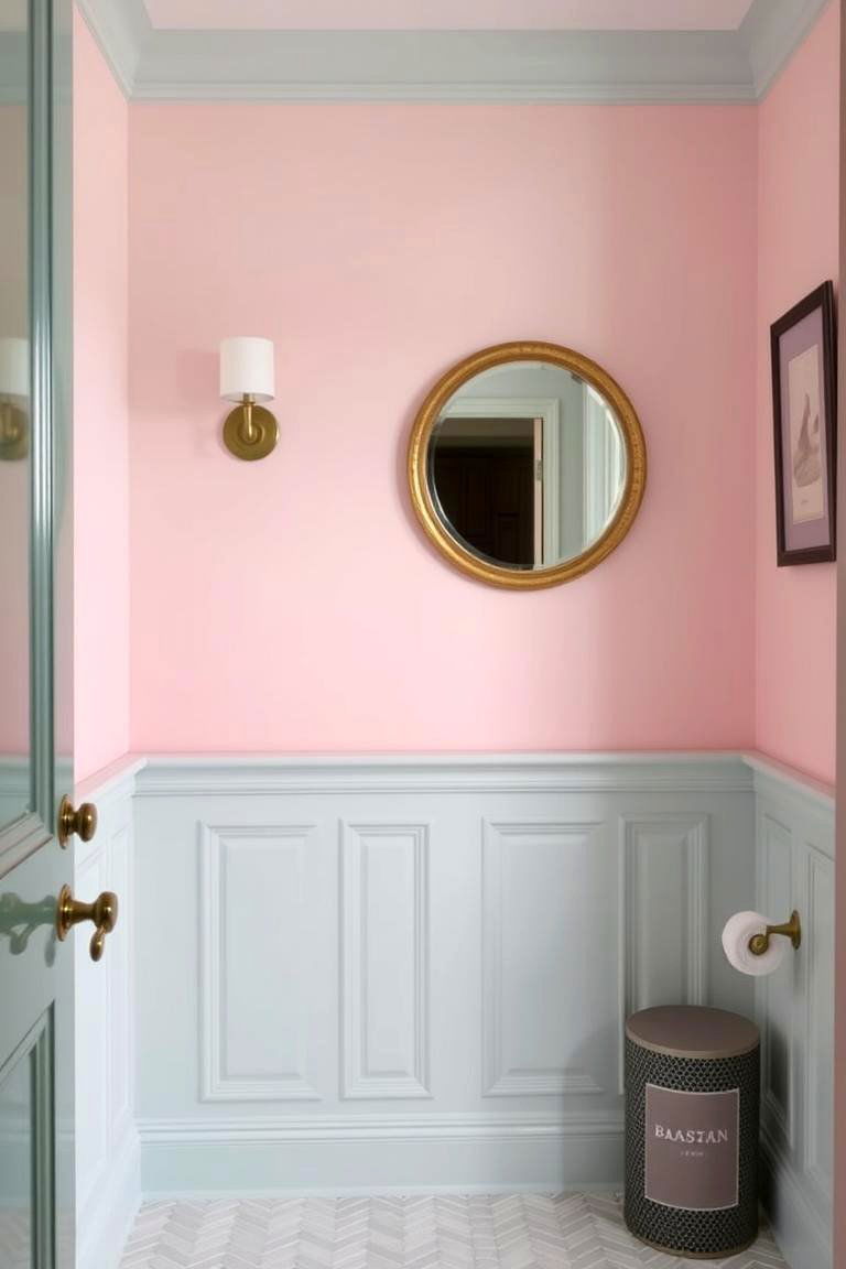 Chevron Pattern Wainscoting - 24 Bathroom Wainscoting Ideas