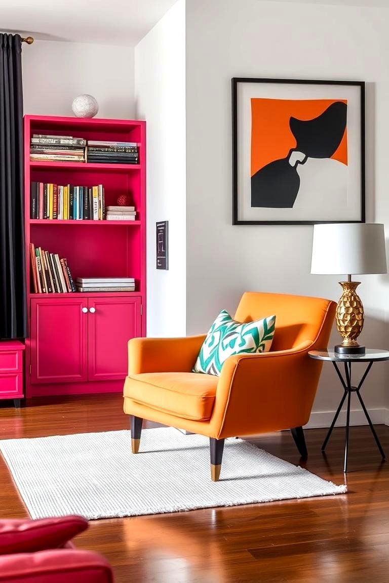Chic Accent Chairs - 24 Budget Apartment Living Room Ideas