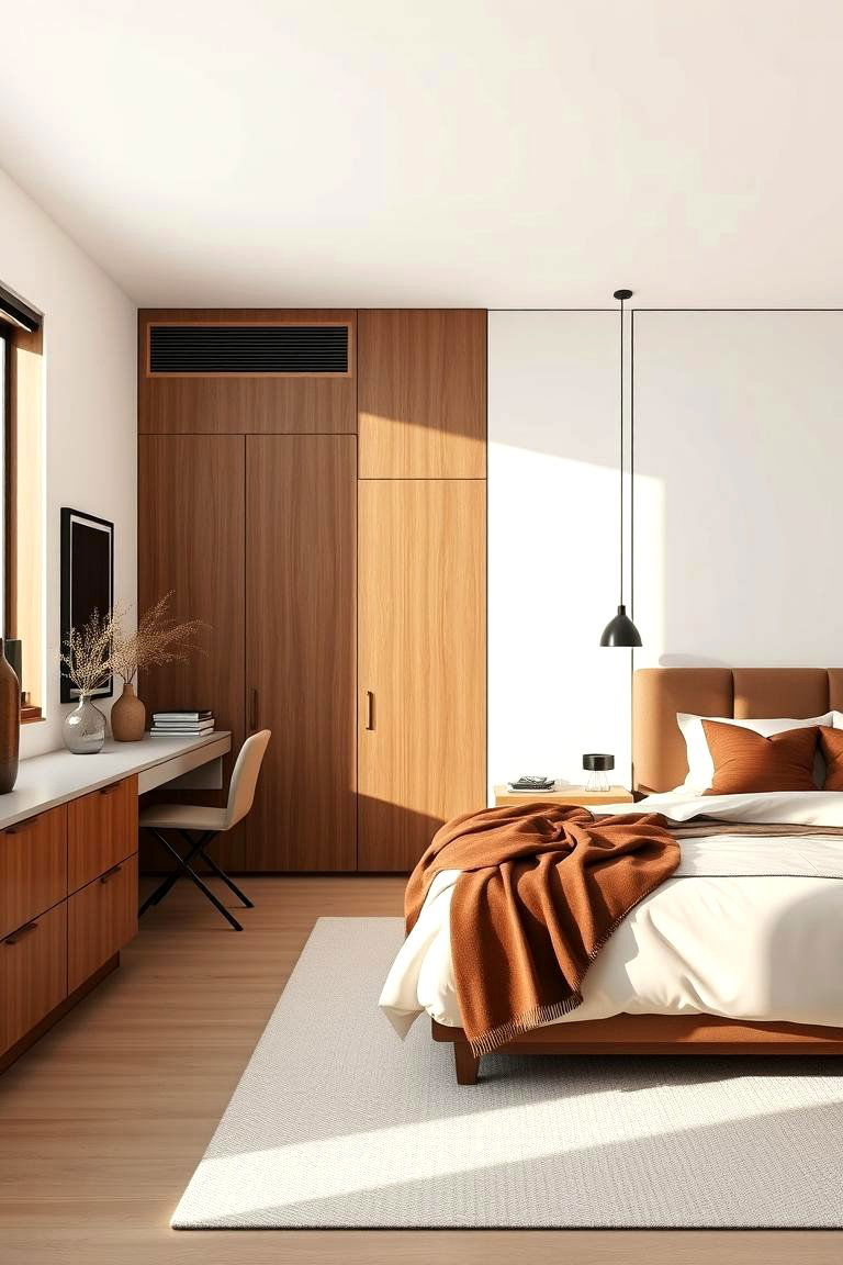 Chic Brown Minimalism - 24 Brown Bedroom Ideas