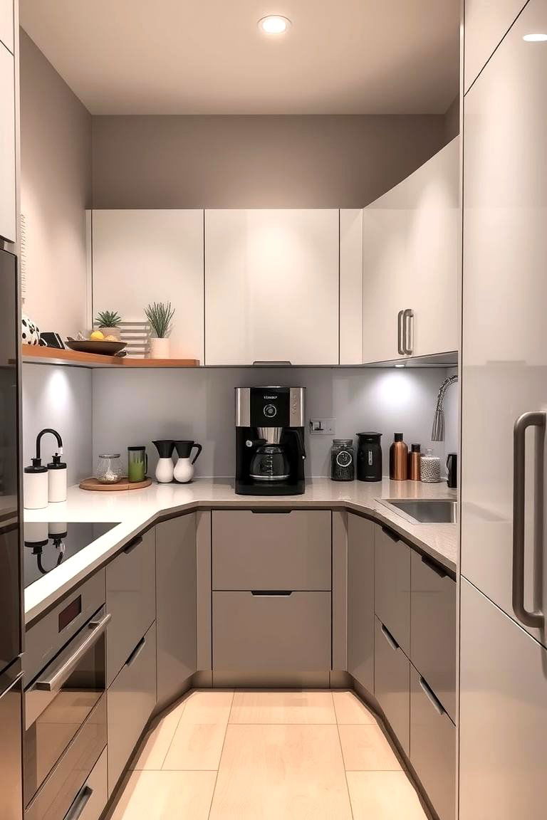 Chic Coffee Station - 24 Kitchen Corner Ideas