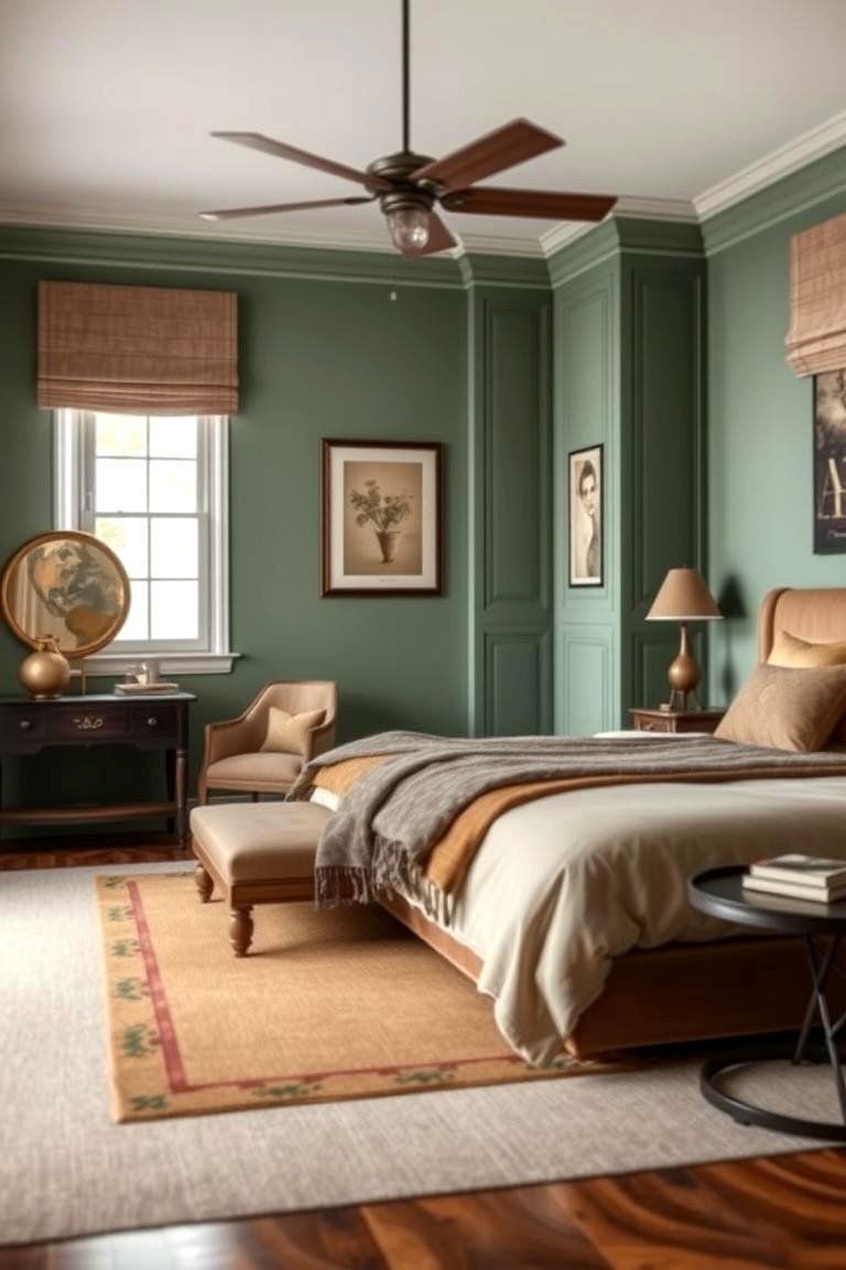 Chic Earthy Elegance - 24 Green and Brown Bedroom Ideas