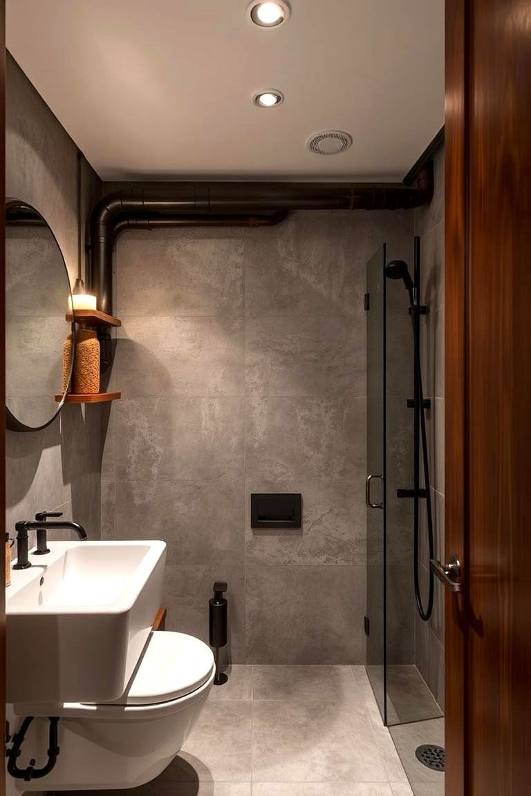 Chic Industrial Style - 24 Ensuite Bathroom Ideas