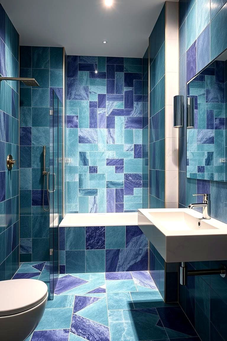 Chic Jewel Toned Bathroom Decor - 24 Ways to Decorate With Jewel Tones