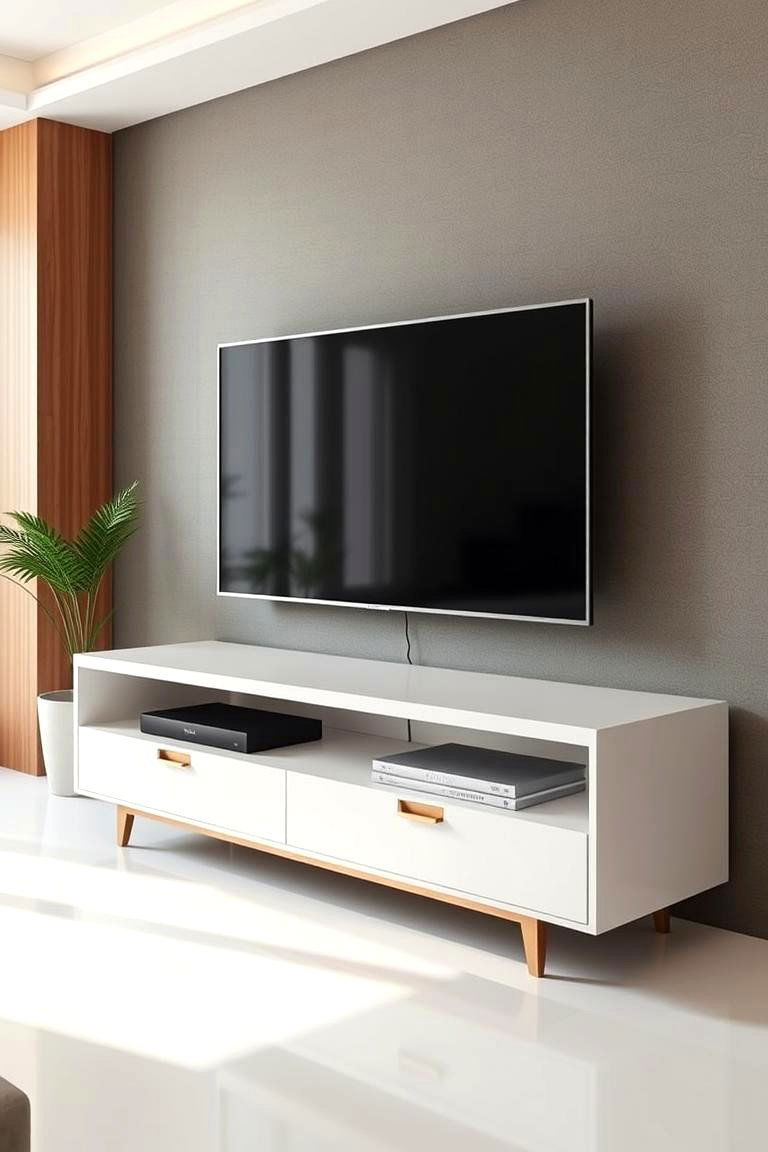 Chic Low profile Tv Stand - 24 Tv Stand Ideas